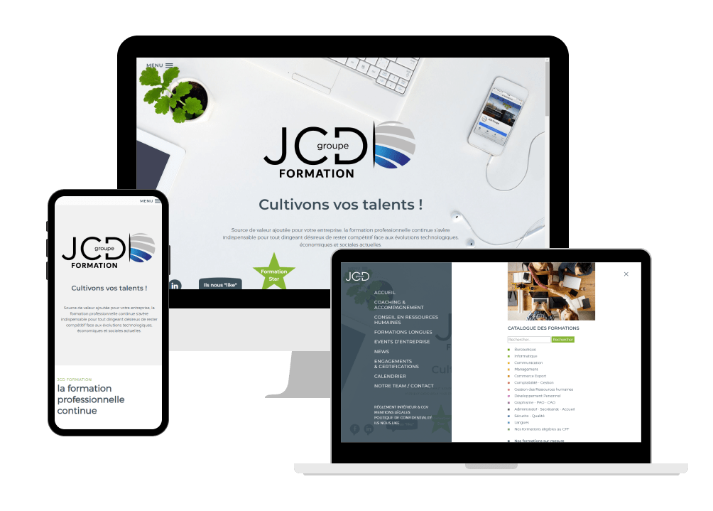 Site web de JCD Formation
