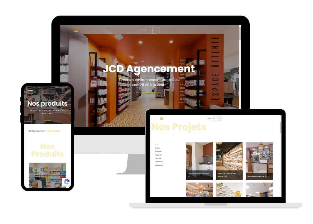 Site web de JCD Agencement